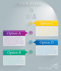 Colored modern infographic design-vector illustration