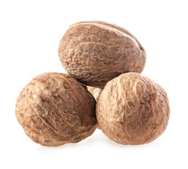 Nutmeg Isolated on white background