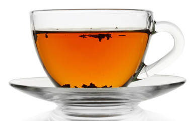 cup of tea isolated on white