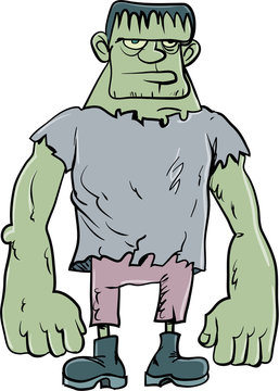 recommend clip art: Cartoon Frankenstein monster