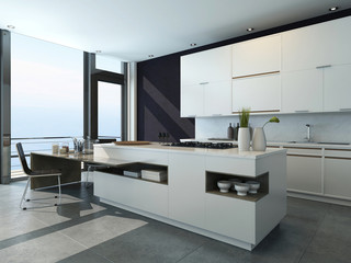 Modern design kitchen interior