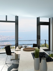 Modern design kitchen interior