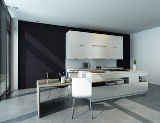 Modern design kitchen interior