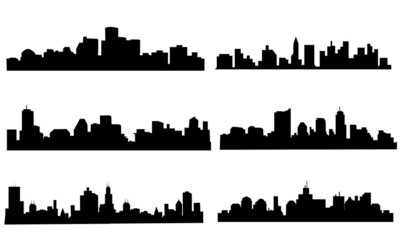City Skyline Set - Vector