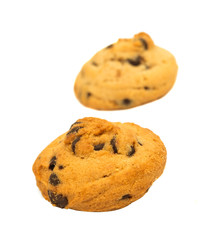 cookies with chocolate isolated