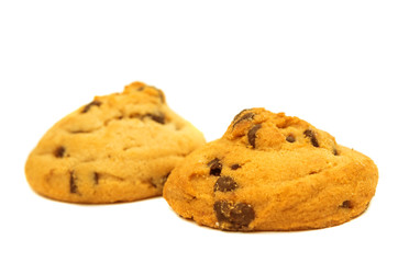 cookies with chocolate isolated