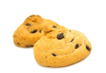 cookies with chocolate isolated