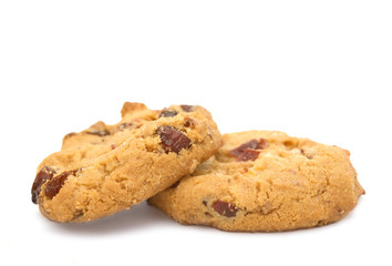 cookies with cranberries and chocolate