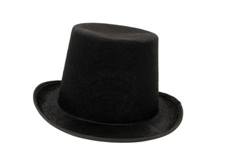 Black hat on white background