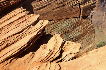 désert au dessus du Horse shoe bend, Arizona