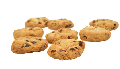 cookies with cranberries and chocolate