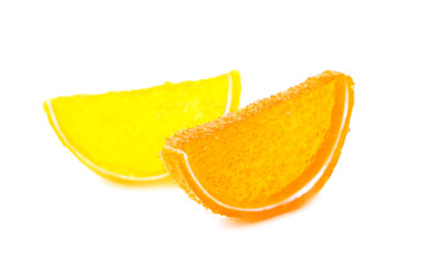 jelly slices isolated