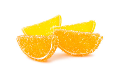 jelly slices isolated