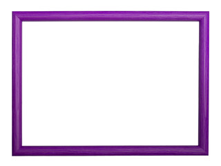 wooden frame isolated on white background