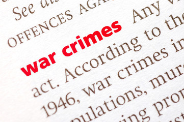 Definition of War crimes
