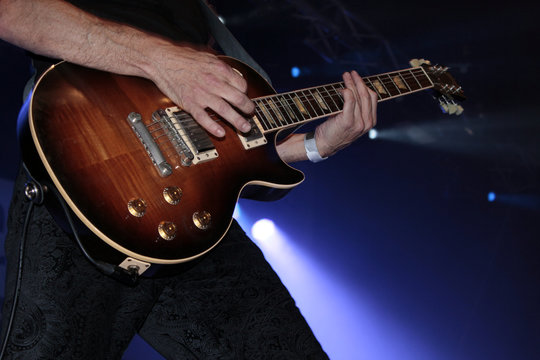 Gitarre Konzert Rampenlicht