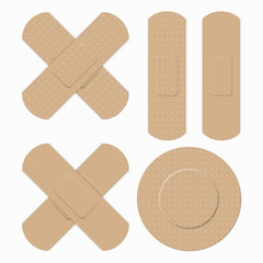 Medical bandage in different shape