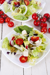 vegetable salad healthy and balanced diet, creative cuisine