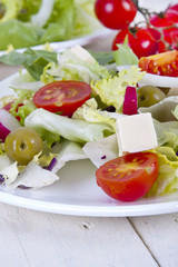 vegetable salad healthy and balanced diet, creative cuisine