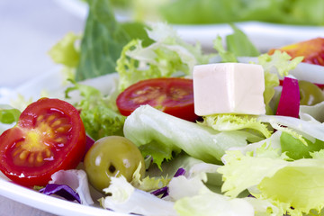 vegetable salad healthy and balanced diet, creative cuisine