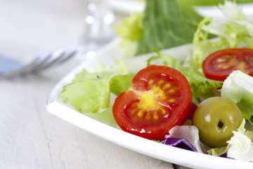 vegetable salad healthy and balanced diet, creative cuisine