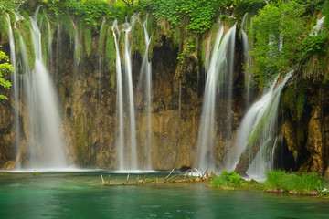 Waterfall at Plitvice Lakes