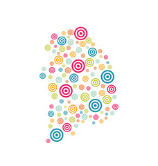 Logo Vector South Korea target Map