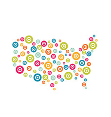 Vector Logo USA Target map