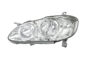 Headlight (with clipping path) isolated on white background