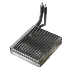 Dirty cooler evaporator unit of a car isolated on white backgrou