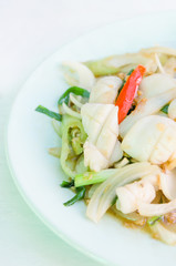  stir fried  squid