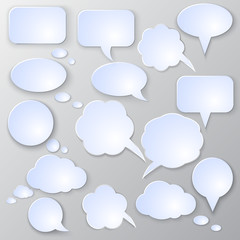 Vector speech bubble set