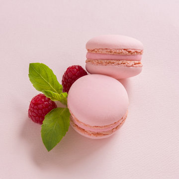 macaron rose