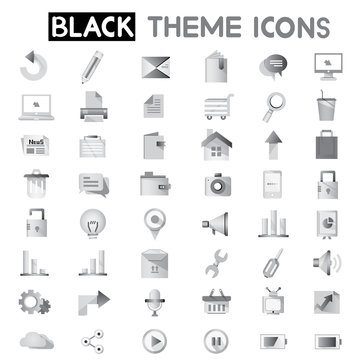 Web Apps, Internet Icons, Black Icons