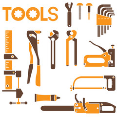 tools, orange color theme