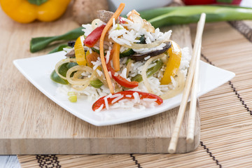 Diet Food (Rice and Vegetables)