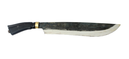Traditional machete blade isolated on white - obrazy, fototapety, plakaty