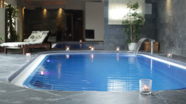 Interior of wellness and Spa swimming pool