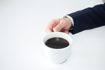 ビジネスマンのコーヒータイム