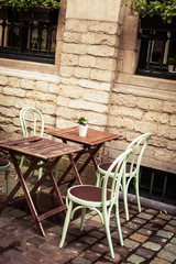 Outdoor cafe