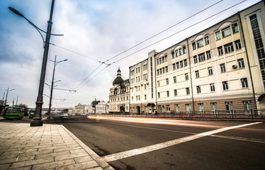Fototapeta na wymiar Constitution Square in Kharkiv