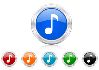 music icon vector set