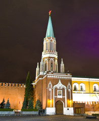 Moscow at night, Kremlin tower