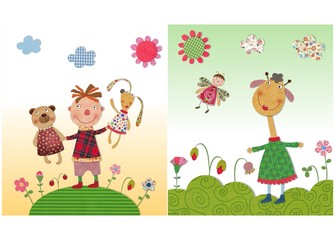 Naklejka premium illustrations for children