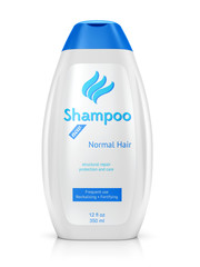 Bottle of shampoo - obrazy, fototapety, plakaty