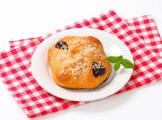 Plum jam filled pastry