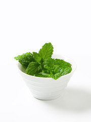 Fresh mint leaves