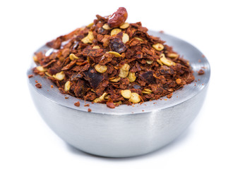 Chilli Spice in a small Bowl (on white)