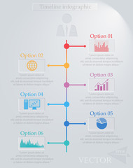 Timeline infographics-vector illustration