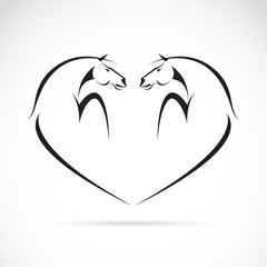 Vector image of an horse